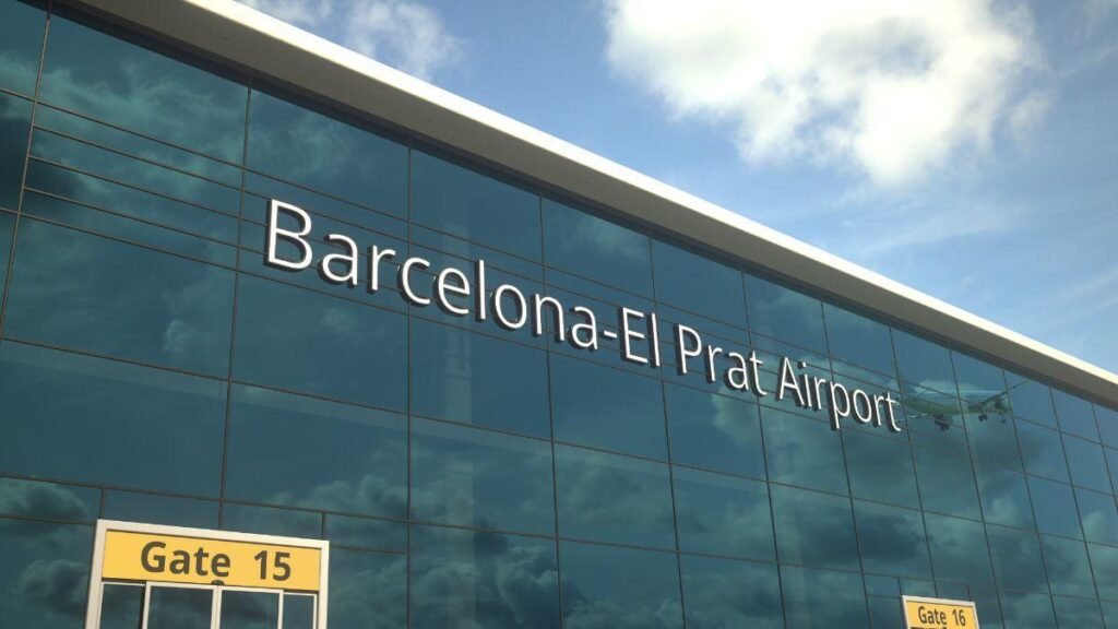 Barcelona airport transfer to festival – luxury van at Parc del Fòrum entrance